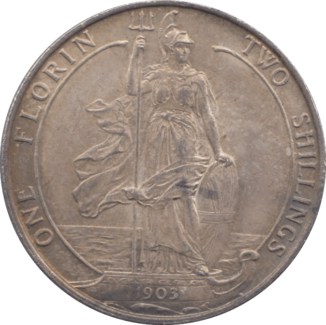 1903 ONE FLORIN ( AUNC ) - FLORIN - Cambridgeshire Coins