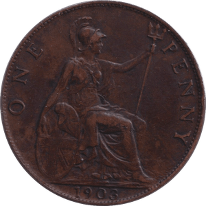 1903 PENNY ( GVF ) - PENNY - Cambridgeshire Coins