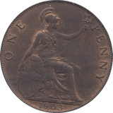 1903 PENNY ( UNC ) - PENNY - Cambridgeshire Coins