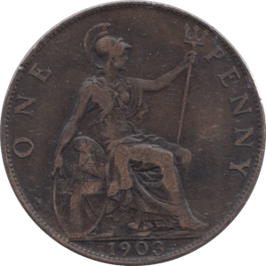 1903 PENNY ( VF ) - Penny - Cambridgeshire Coins