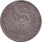1903 SHILLING ( FINE ) - SHILLING - Cambridgeshire Coins