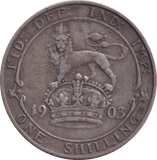1903 SHILLING ( VF ) - SHILLING - Cambridgeshire Coins