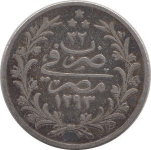 1903 SILVER 2 QIRSH EGYPT - SILVER WORLD COINS - Cambridgeshire Coins