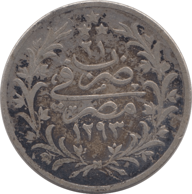 1903 SILVER 2 QIRSH EGYPT - SILVER WORLD COINS - Cambridgeshire Coins