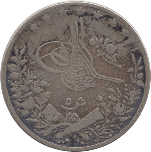 1903 SILVER 2 QIRSH EGYPT - SILVER WORLD COINS - Cambridgeshire Coins