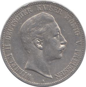 1903 SILVER 5 MARK GERMANY - SILVER WORLD COINS - Cambridgeshire Coins