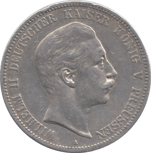 1903 SILVER 5 MARK GERMANY - SILVER WORLD COINS - Cambridgeshire Coins