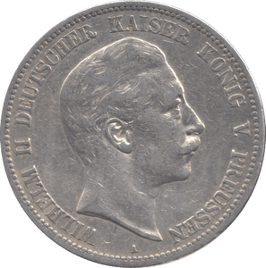 1903 SILVER 5 MARK GERMANY - SILVER WORLD COINS - Cambridgeshire Coins