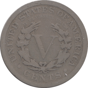 1903 SILVER FIVE CENTS ( USA ) - SILVER WORLD COINS - Cambridgeshire Coins