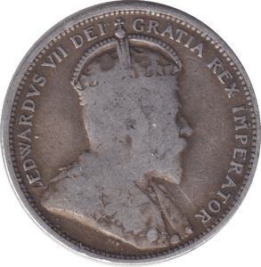 1903 SILVER TWENTY FIVE CENTS CANADA - SILVER WORLD COINS - Cambridgeshire Coins