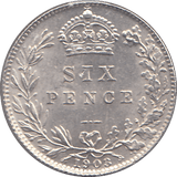 1903 SIXPENCE ( EF ) - SIXPENCE - Cambridgeshire Coins