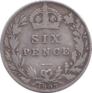 1903 SIXPENCE ( FINE ) - SIXPENCE - Cambridgeshire Coins