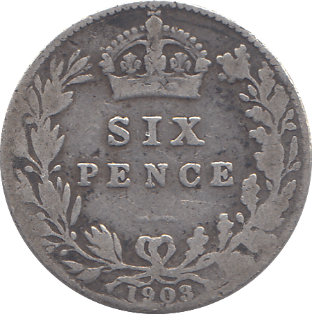 1903 SIXPENCE ( FINE ) - SIXPENCE - Cambridgeshire Coins