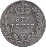 1903 SIXPENCE ( FINE ) - SIXPENCE - Cambridgeshire Coins
