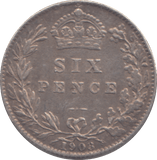 1903 SIXPENCE ( GF ) - SIXPENCE - Cambridgeshire Coins