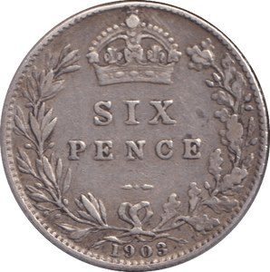 1903 SIXPENCE ( GF ) - SIXPENCE - Cambridgeshire Coins
