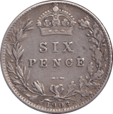 1903 SIXPENCE ( GF ) - SIXPENCE - Cambridgeshire Coins