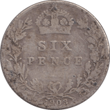 1903 SIXPENCE ( NF ) - SIXPENCE - Cambridgeshire Coins