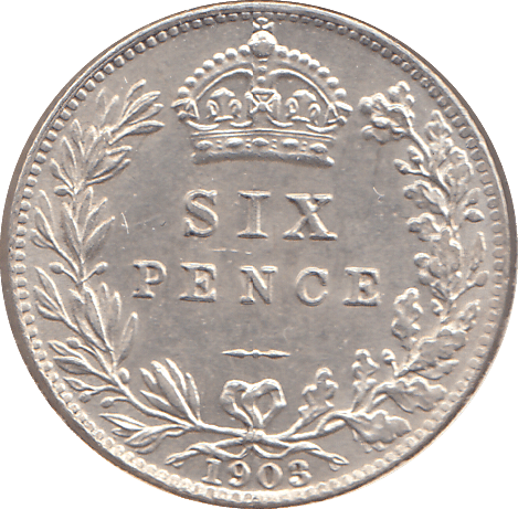 1903 SIXPENCE ( UNC ) - SIXPENCE - Cambridgeshire Coins