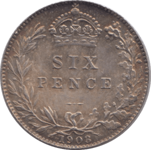1903 SIXPENCE ( UNC ) - Sixpence - Cambridgeshire Coins