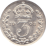 1903 THREEPENCE ( UNC ) - THREEPENCE - Cambridgeshire Coins