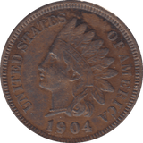 1904 1 CENT USA - WORLD COINS - Cambridgeshire Coins