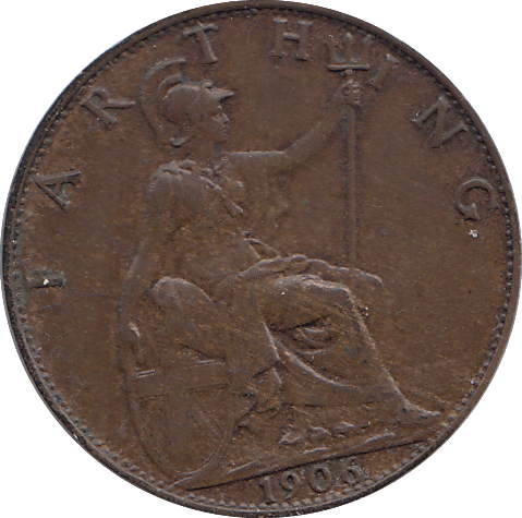 1904 FARTHING ( AUNC ) - FARTHING - Cambridgeshire Coins
