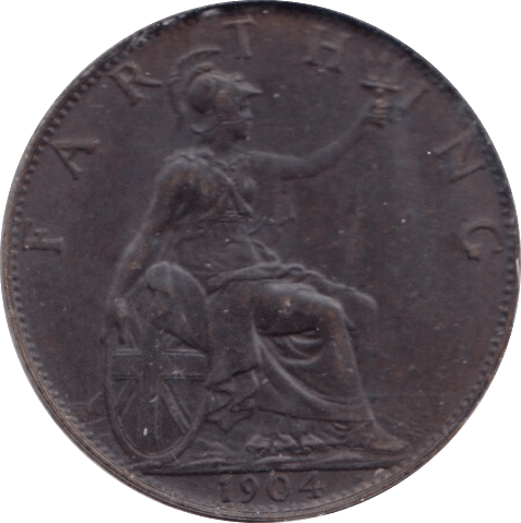 1904 FARTHING ( EF ) - Farthing - Cambridgeshire Coins