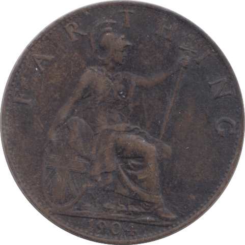1904 FARTHING ( EF ) - Farthing - Cambridgeshire Coins