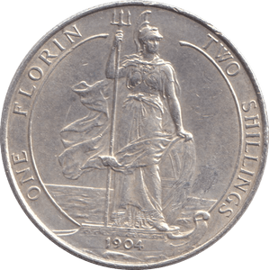 1904 FLORIN ( AUNC ) - FLORIN - Cambridgeshire Coins