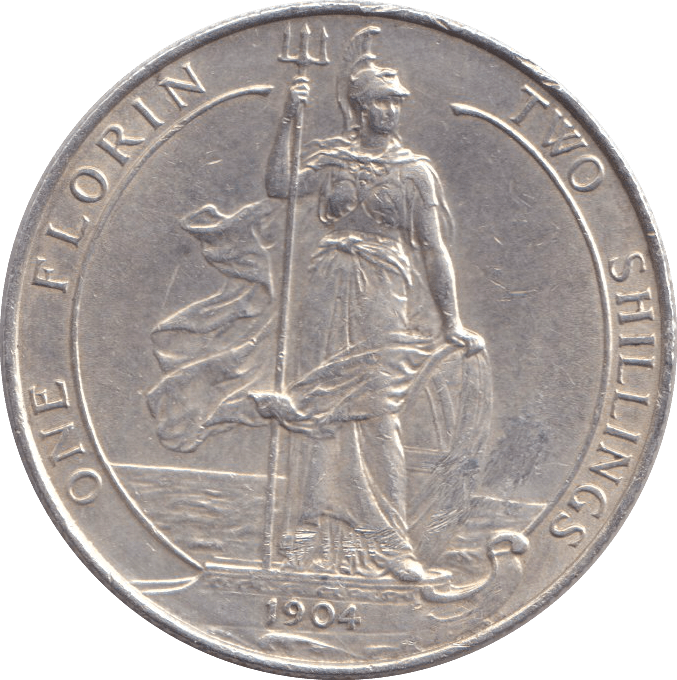 1904 FLORIN ( AUNC ) - FLORIN - Cambridgeshire Coins