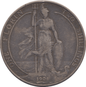 1904 FLORIN ( FINE ) - FLORIN - Cambridgeshire Coins