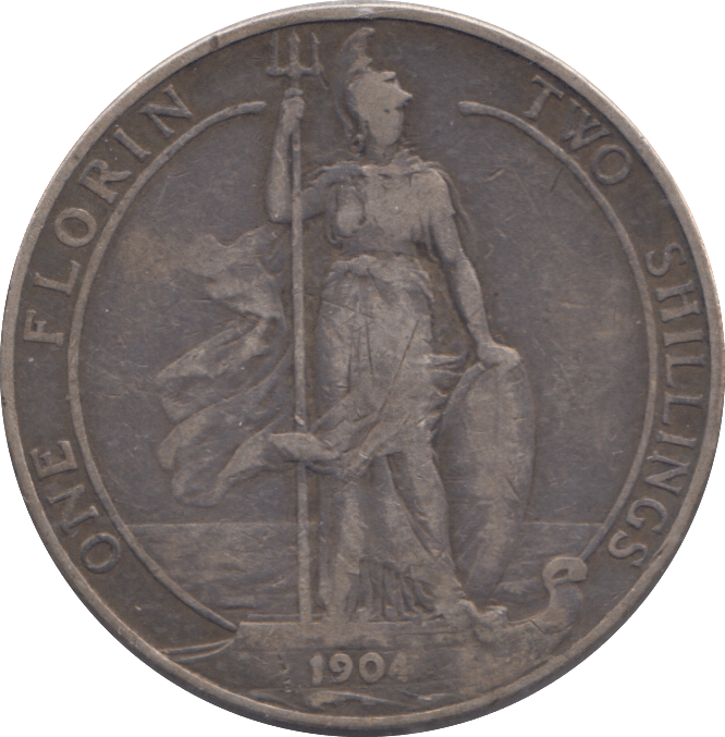 1904 FLORIN ( FINE ) - FLORIN - Cambridgeshire Coins