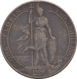 1904 FLORIN ( FINE ) - FLORIN - Cambridgeshire Coins