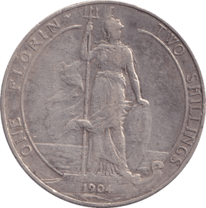 1904 FLORIN ( FINE ) - FLORIN - Cambridgeshire Coins