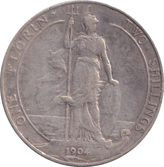 1904 FLORIN ( FINE ) - FLORIN - Cambridgeshire Coins
