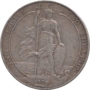 1904 FLORIN ( FINE ) - FLORIN - Cambridgeshire Coins