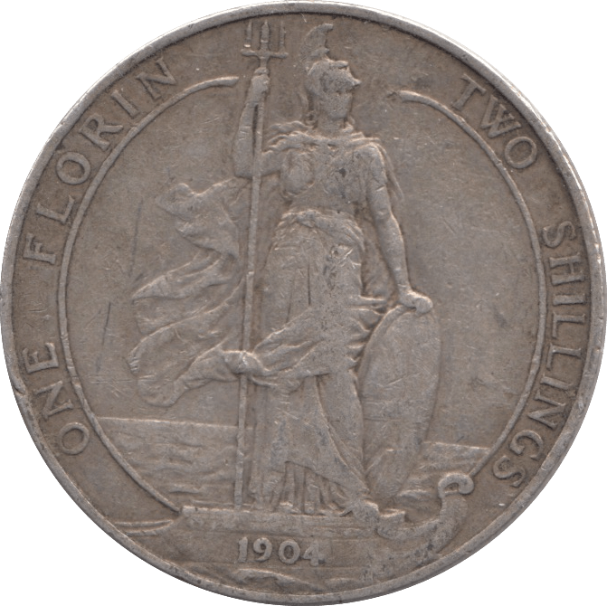1904 FLORIN ( FINE ) - FLORIN - Cambridgeshire Coins