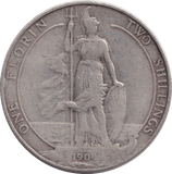 1904 FLORIN ( FINE ) - FLORIN - Cambridgeshire Coins