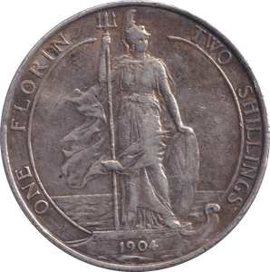 1904 FLORIN ( GVF ) - FLORIN - Cambridgeshire Coins