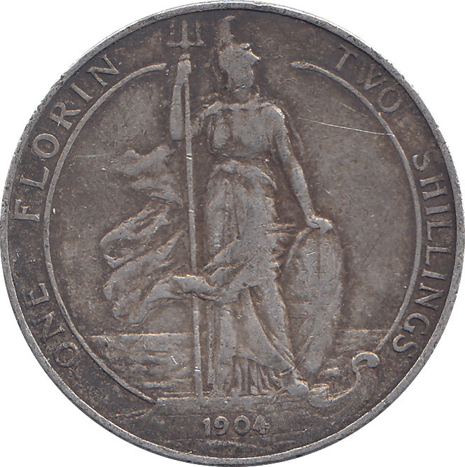 1904 FLORIN ( VF ) - FLORIN - Cambridgeshire Coins