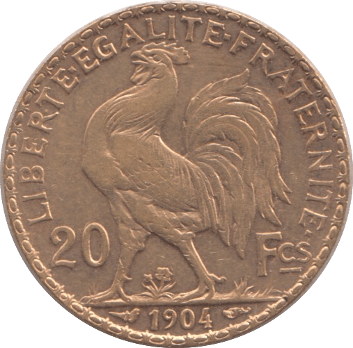 1904 GOLD 20 FRANCS FRANCE - Gold World Coins - Cambridgeshire Coins