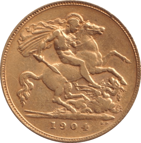1904 GOLD HALF SOVEREIGN ( GVF ) - HALF SOVEREIGN - Cambridgeshire Coins