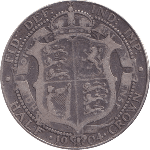 1904 HALFCROWN ( F ) - HALFCROWN - Cambridgeshire Coins