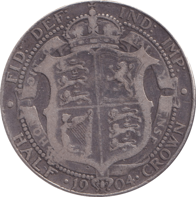 1904 HALFCROWN ( F ) - HALFCROWN - Cambridgeshire Coins