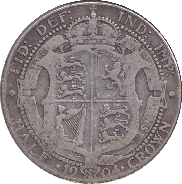 1904 HALFCROWN ( FINE ) 9 - HALFCROWN - Cambridgeshire Coins