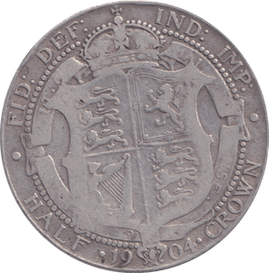 1904 HALFCROWN ( FINE ) - HALFCROWN - Cambridgeshire Coins