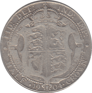 1904 HALFCROWN ( FINE ) - HALFCROWN - Cambridgeshire Coins