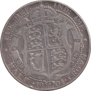 1904 HALFCROWN ( FINE ) - WORLD COINS - Cambridgeshire Coins