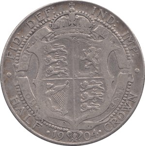 1904 HALFCROWN ( FINE ) - WORLD COINS - Cambridgeshire Coins